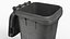 Wheeled Garbage Bin Grey Dirty