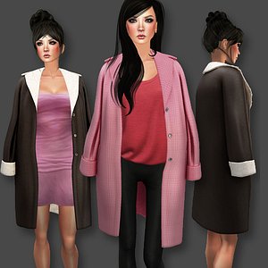 3D model rigged shoulders