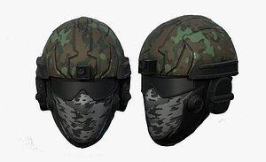 3D helmet sci fi