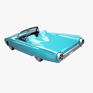 3D Ford Thunderbird 1961 Roadster model