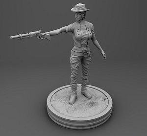 Cowgirl 3D model