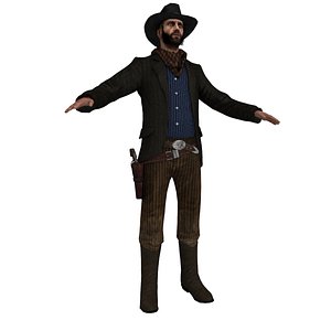 3d model of cowboy hat 4