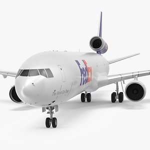 McDonnell Douglas MD11 Tri Jet Airliner FedEx 3D