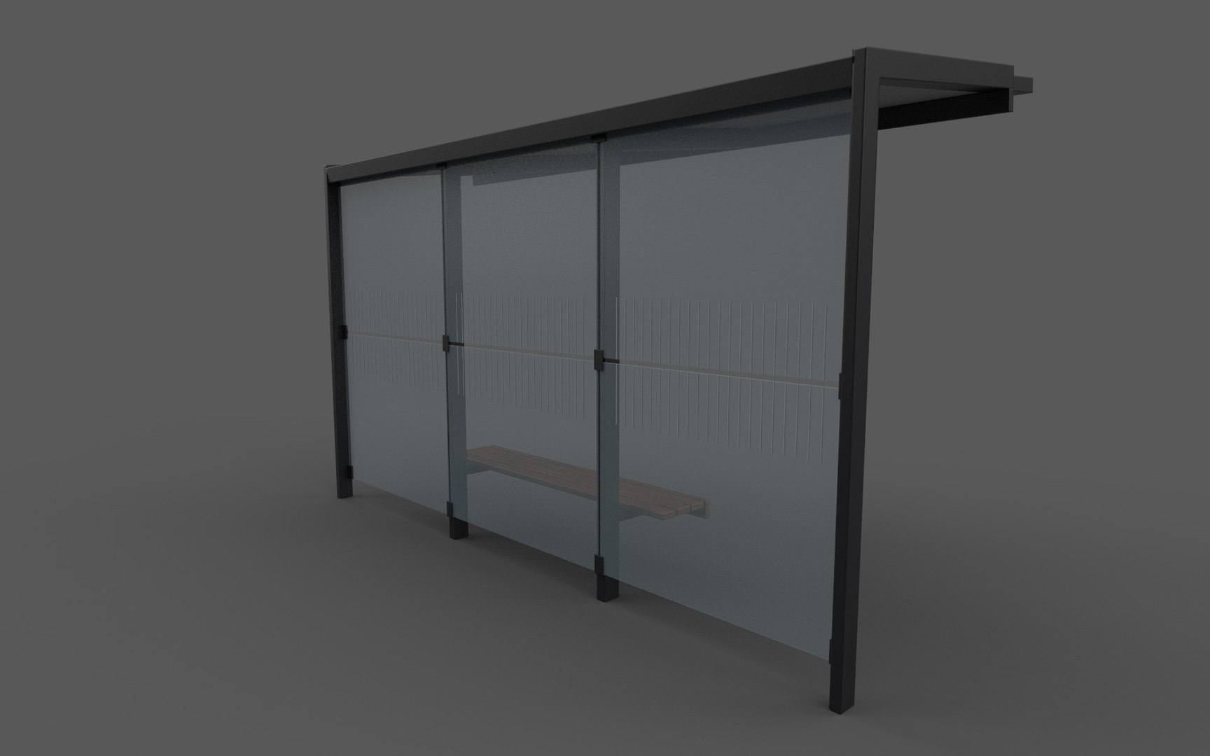 3D Bus Shelter - TurboSquid 2224906