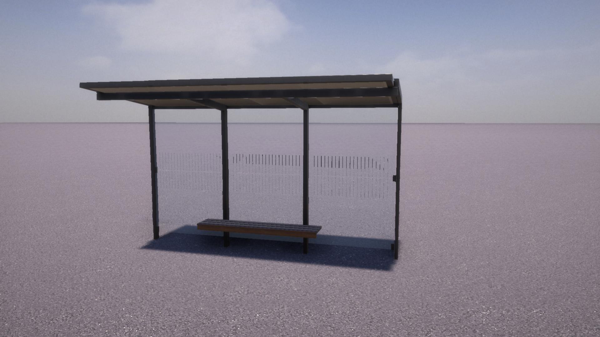 3D Bus Shelter - TurboSquid 2224906