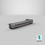 Speed Train Passenger Car Generisches 3D-Modell