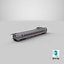 Speed Train Passenger Car Generisches 3D-Modell