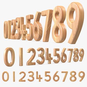 Wooden Numbers Set