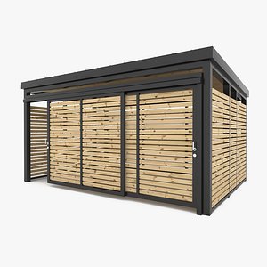 3D shed structure shelter