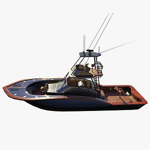 3D Jarrett Bay 46 - Game Asset model