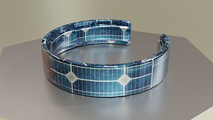 3D Low Poly Sci-Fi Bracelet Luke model