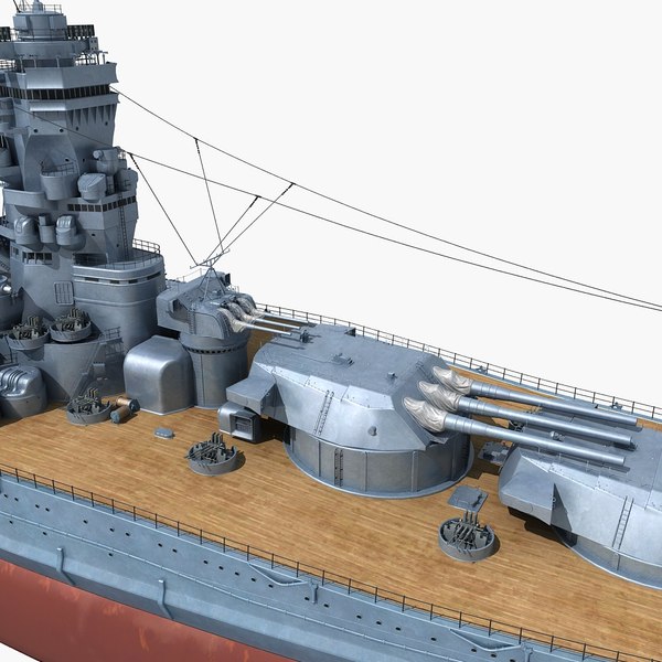 3D japanese battleship yamato - TurboSquid 1344125