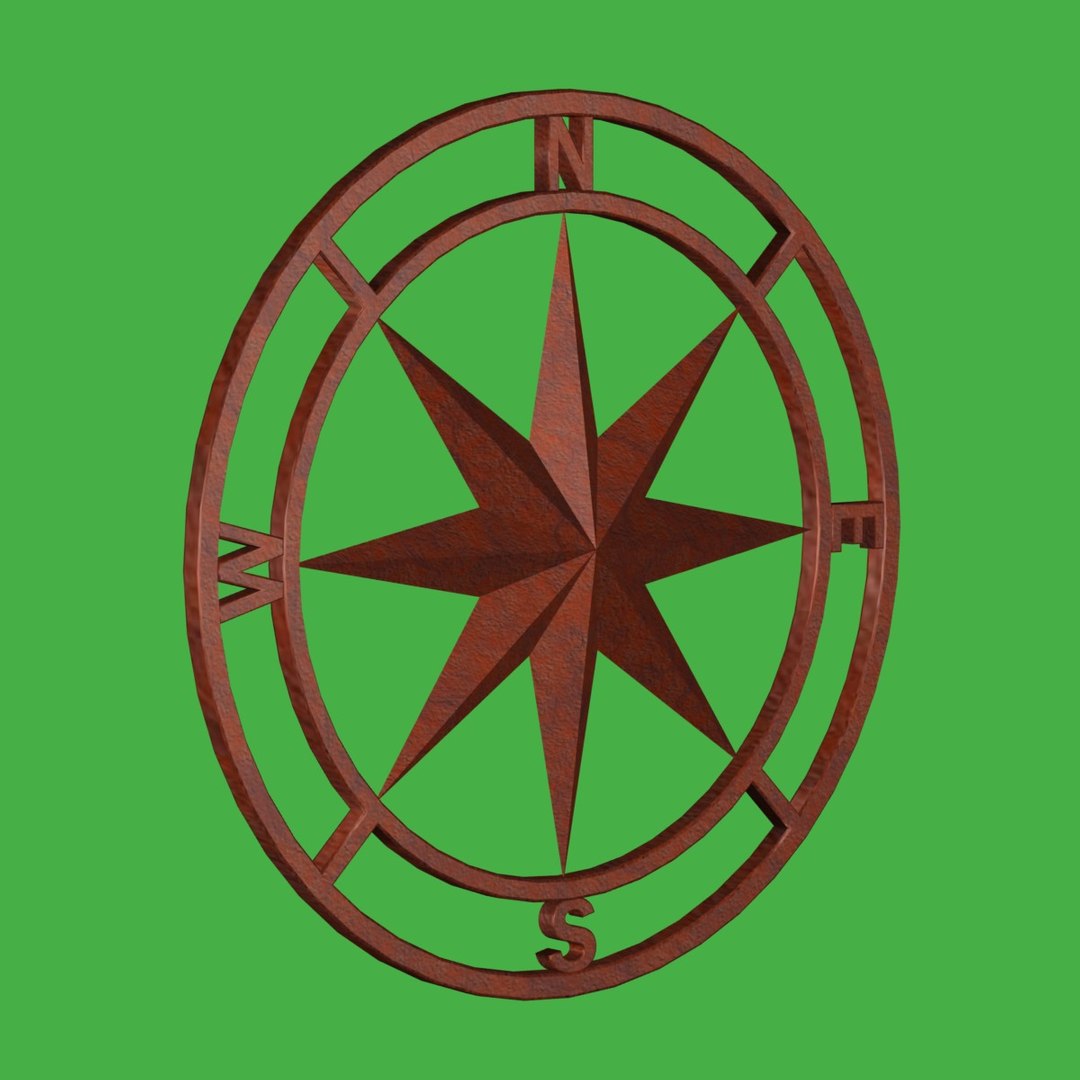 3d Model Metal Compass Fg