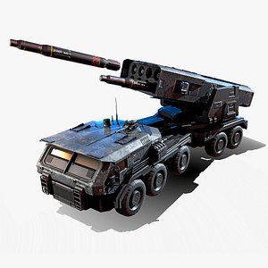 RTS 32 - Missiles Launcher 3D model