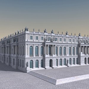 3D garden versailles palace