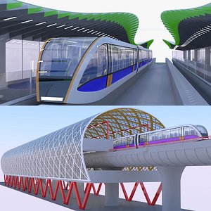 Monorail stations bundle VI