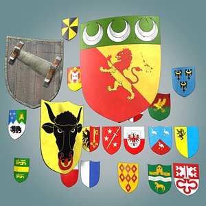 fbx shield medieval