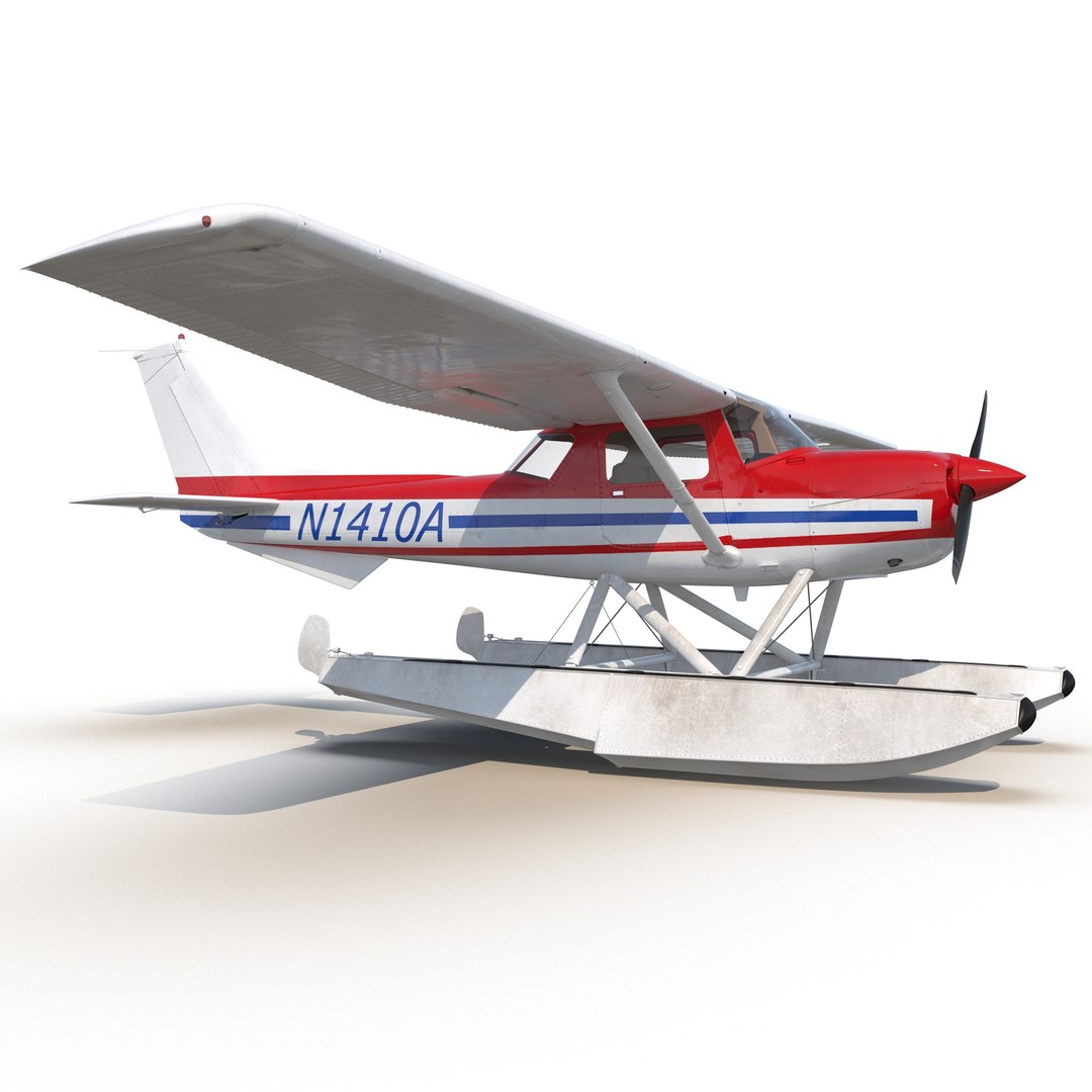 Cessna 150 Seaplane 2 3D model preview