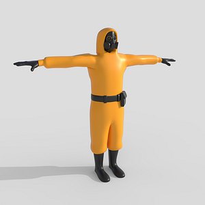 3D model Hazmat Costume