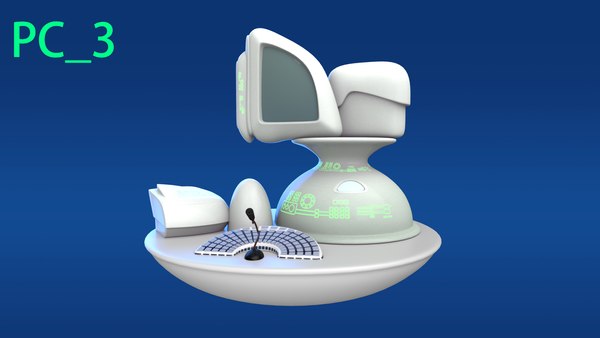 3D модель Computer cartoon computer science computer future computer ...
