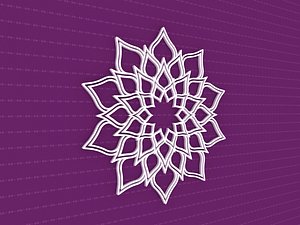 3D mandala cnc model