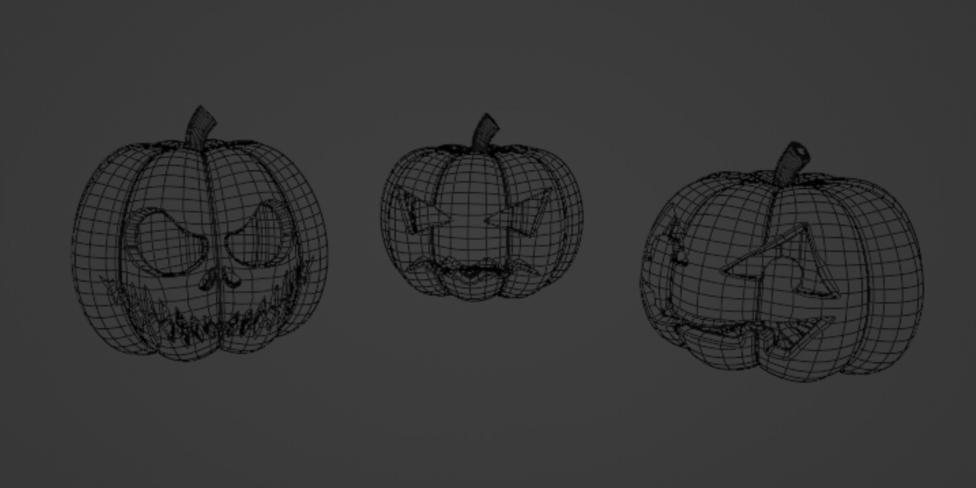 Pack Jack O Lantern 3d Turbosquid 1979847 9582