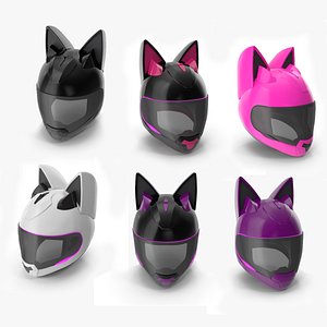 Helmet Cat 3D model