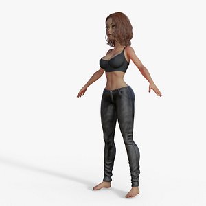Sporty Woman 3D model