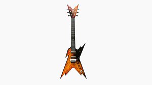 Electric Guitar B04 Flame - Music Instrument Design model