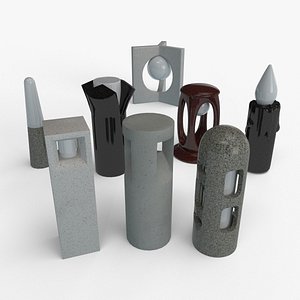 3d model bollard concrete gfrc