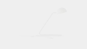 3D Metal Table Lamp White