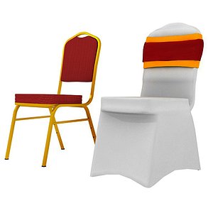 Banquet chair with cover