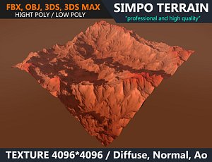 3D mars terrain