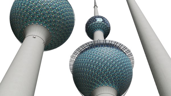 modelo 3d Torres de Kuwait - TurboSquid 2325136