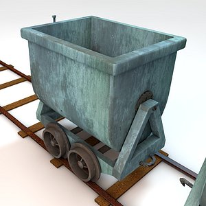 cart mining 3d obj