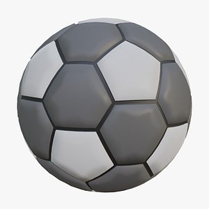 3D model Grey Soccer Ball