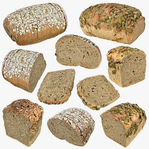 3D Sliced Bread Collection model