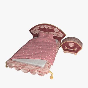 bed kid obj
