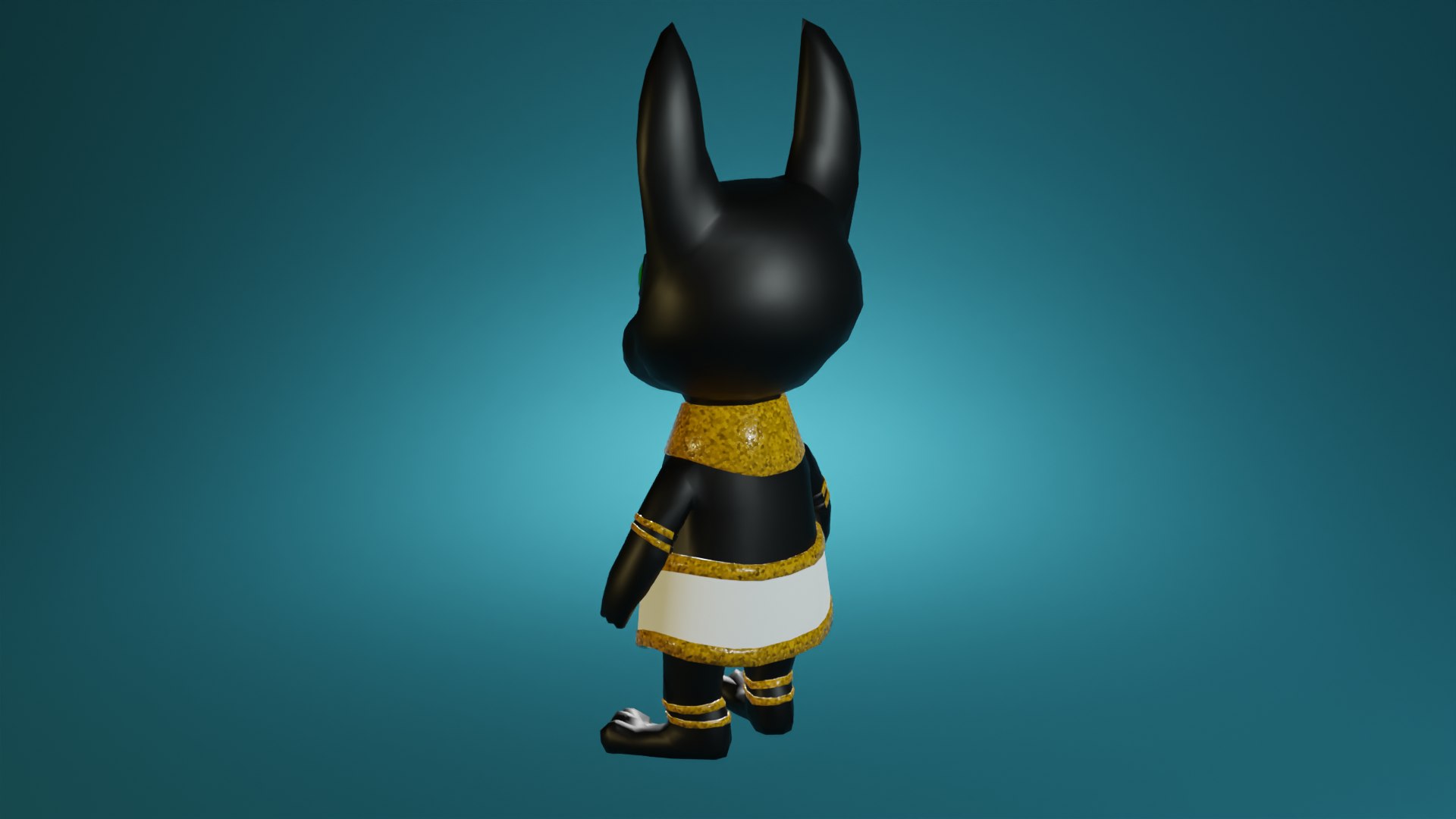 3D Model Cute Anubis Character - TurboSquid 1708438