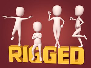 Cartoon Man -- Stickman with High Quality IK and FK Rig