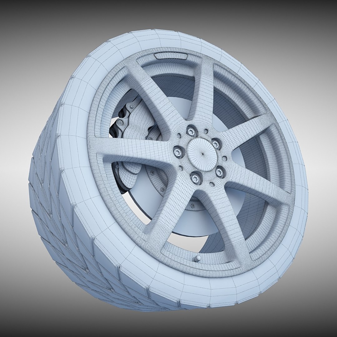 Amg Wheel Tire 3ds