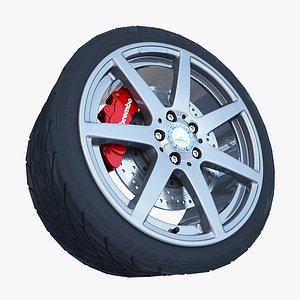 amg wheel tire 3ds