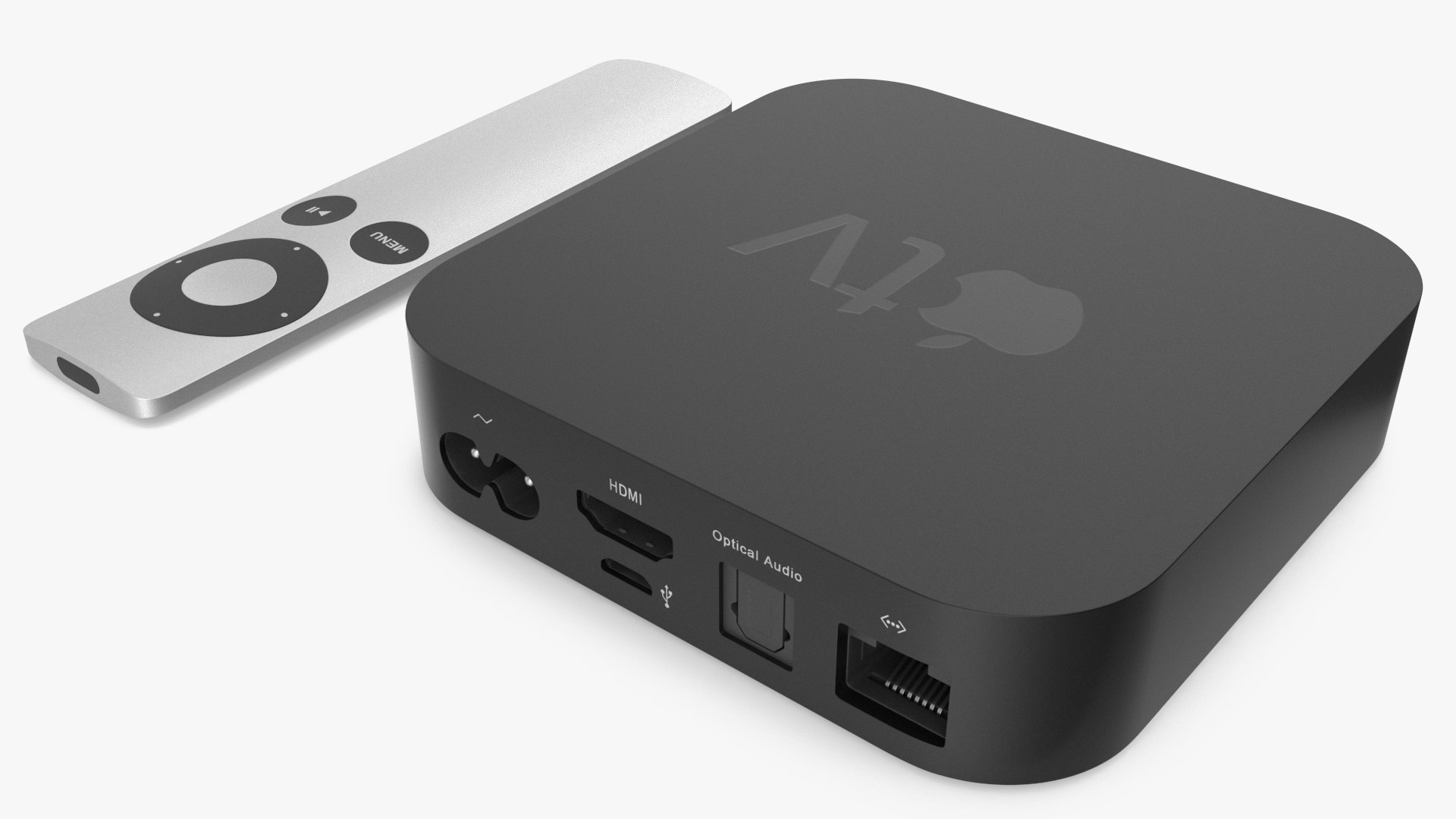 Apple TV 4K 3D model preview