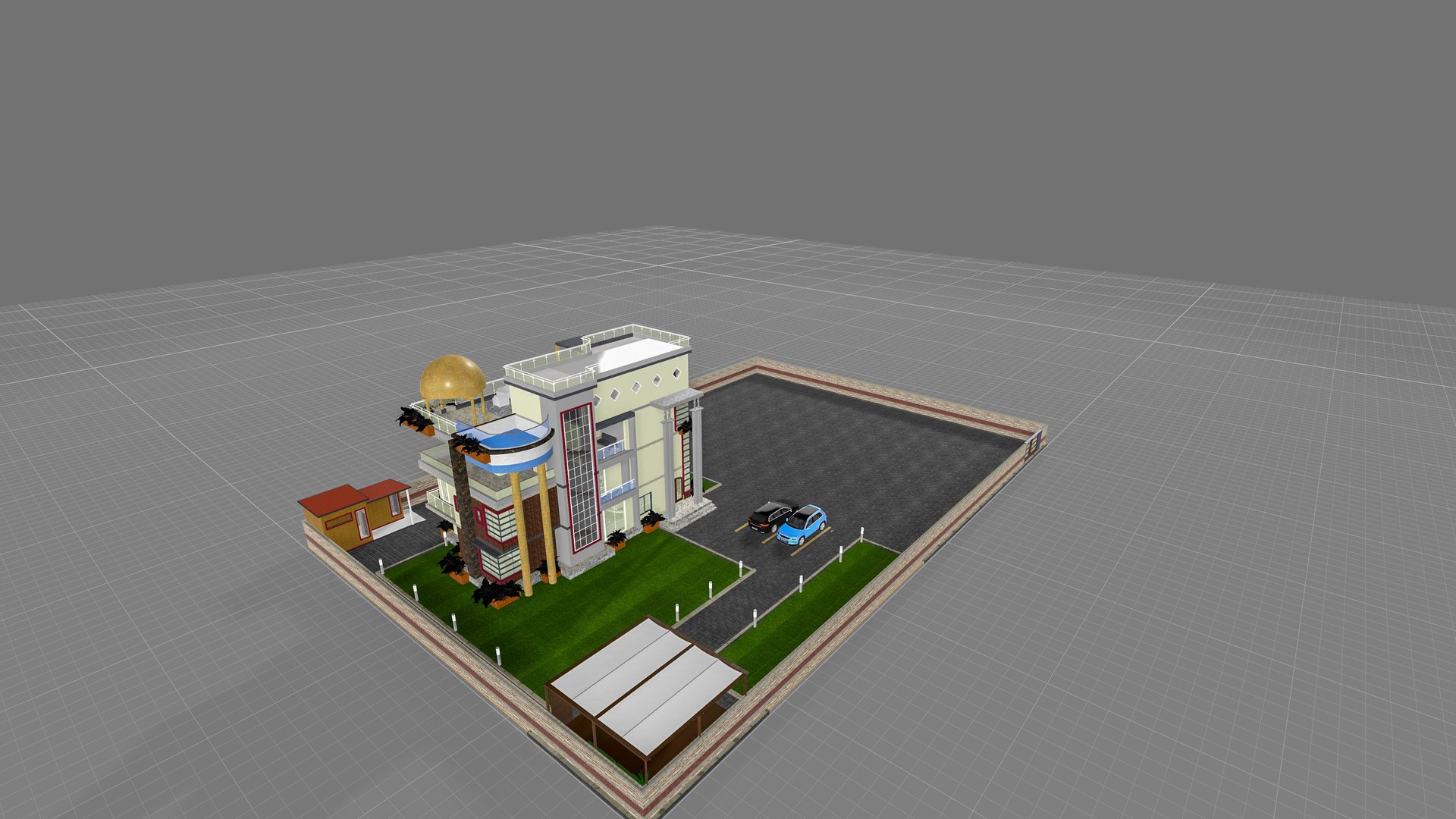Modern Villa Exterior with Rooftop Terraces And Landscaping 3D model https://p.turbosquid.com/ts-thumb/ti/QYXh0l/b7/2/jpg/1780065502/1920x1080/fit_q87/22cad3c3e8b6c5de5b148bdb2f42de3322f35a59/2.jpg