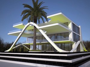 3D model Private House - Modern Villa 3D Model
