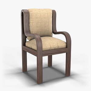 Sand Brown Chair 3D
