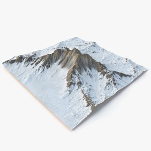 snowy mountain -2 snow model