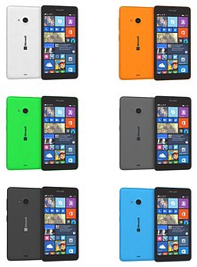 microsoft lumia 535 colors 3d 3ds