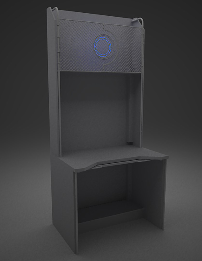 computer table club 3d model