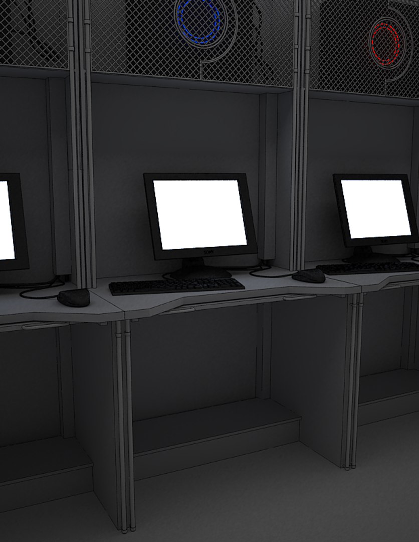 computer table club 3d model